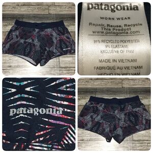 Patagonia Lined Shorts Women’s M Blue Drawstring (Inseam 4)